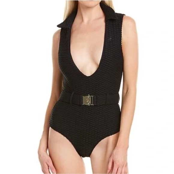 Devon Windsor Stella Bond girl Women's Bronze Swimsuit M